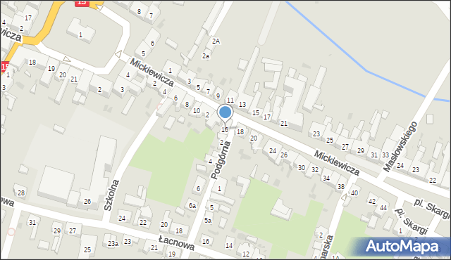 Zduny, Mickiewicza Adama, 16, mapa Zduny