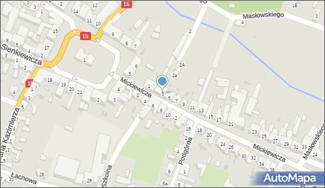 Zduny, Mickiewicza Adama, 3, mapa Zduny