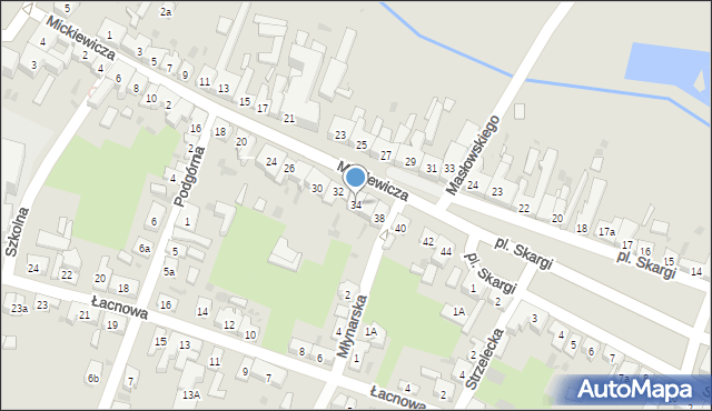 Zduny, Mickiewicza Adama, 34, mapa Zduny