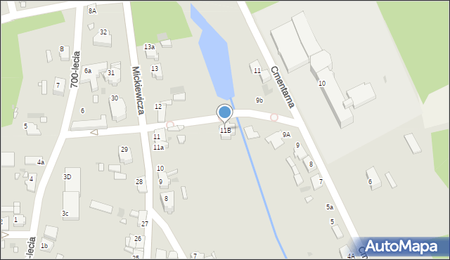 Żerków, Mickiewicza Adama, 11B, mapa Żerków