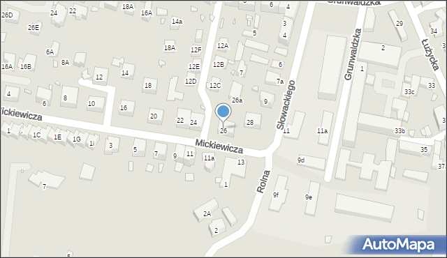 Zgorzelec, Mickiewicza Adama, 26, mapa Zgorzelec