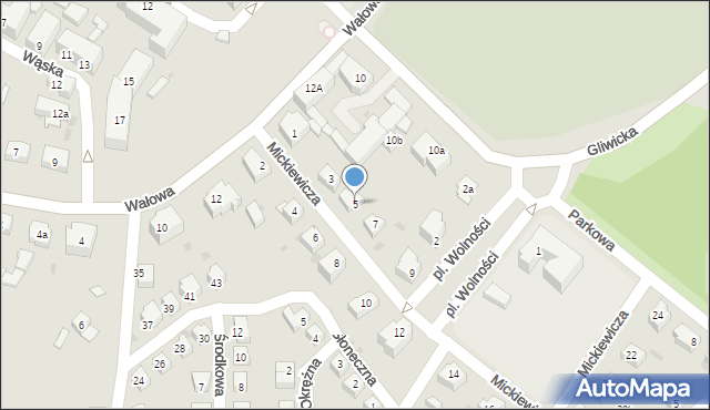 Ziębice, Mickiewicza Adama, 5, mapa Ziębice