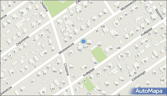Zielonka, Mickiewicza Adama, 55C, mapa Zielonka