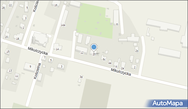 Ziemięcice, Mikulczycka, 10, mapa Ziemięcice