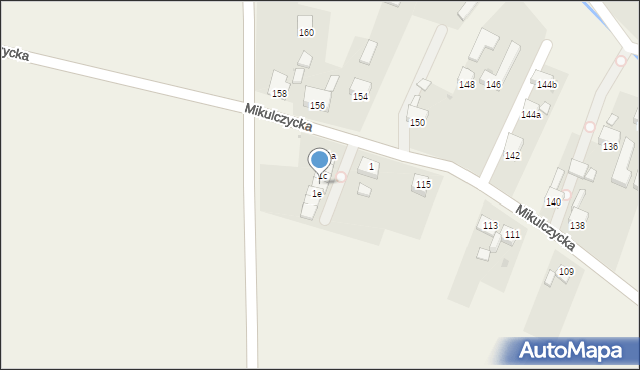 Ziemięcice, Mikulczycka, 1d, mapa Ziemięcice