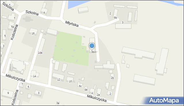 Ziemięcice, Mikulczycka, 6a, mapa Ziemięcice