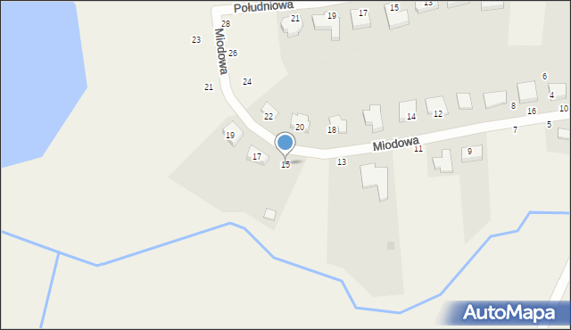 Ziemnice, Miodowa, 15, mapa Ziemnice