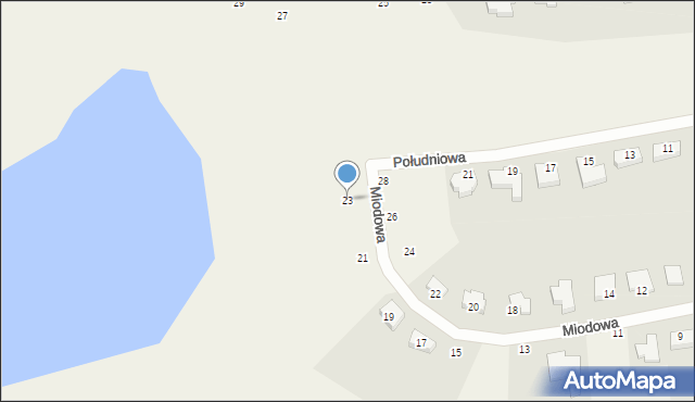 Ziemnice, Miodowa, 23, mapa Ziemnice