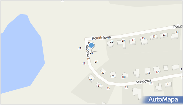 Ziemnice, Miodowa, 26, mapa Ziemnice