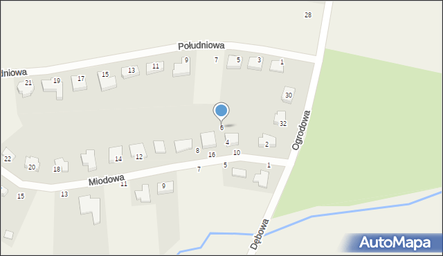 Ziemnice, Miodowa, 6, mapa Ziemnice