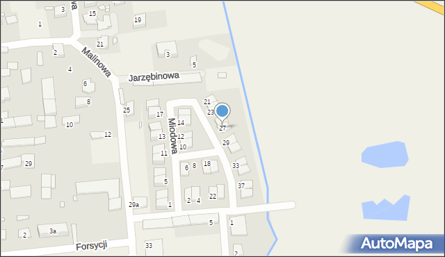 Żłobizna, Miodowa, 27, mapa Żłobizna
