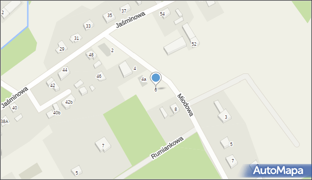 Żórawki, Miodowa, 6, mapa Żórawki