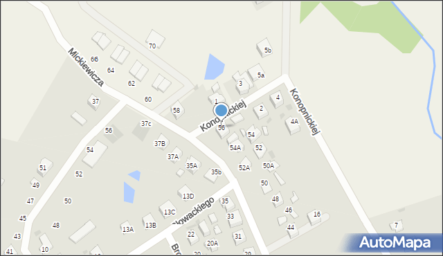 Żukowo, Mickiewicza Adama, 56, mapa Żukowo