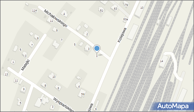 Żurawica, Michałowskiego Piotra, 1, mapa Żurawica