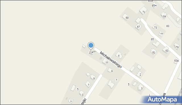 Żurawica, Michałowskiego Piotra, 11A, mapa Żurawica