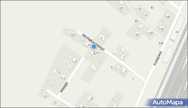 Żurawica, Michałowskiego Piotra, 9, mapa Żurawica