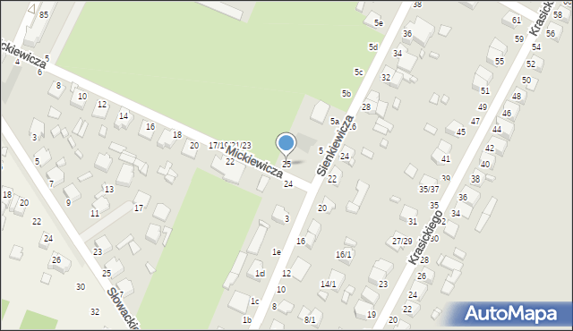 Żychlin, Mickiewicza Adama, 25, mapa Żychlin