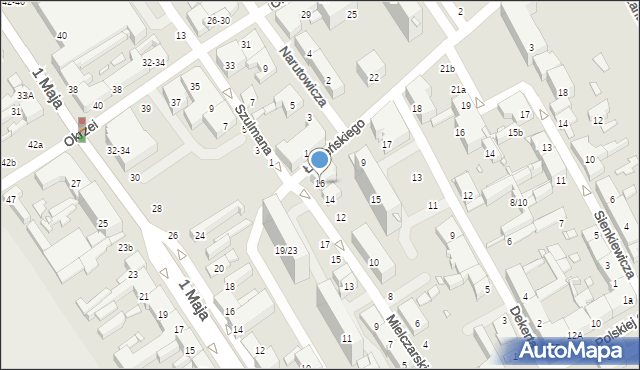 Żyrardów, Mielczarskiego Romualda, 16, mapa Żyrardów