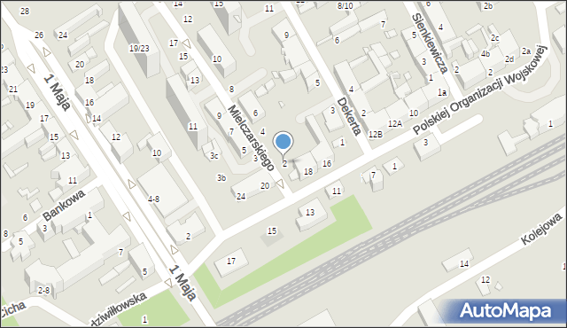 Żyrardów, Mielczarskiego Romualda, 2, mapa Żyrardów