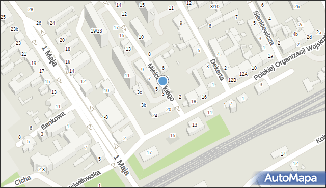 Żyrardów, Mielczarskiego Romualda, 3, mapa Żyrardów