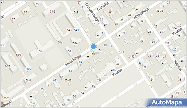 Żyrardów, Mireckiego Józefa, 53, mapa Żyrardów