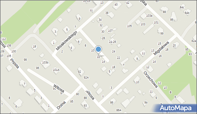 Żyrardów, Misakowskiego Stanisława, 12, mapa Żyrardów