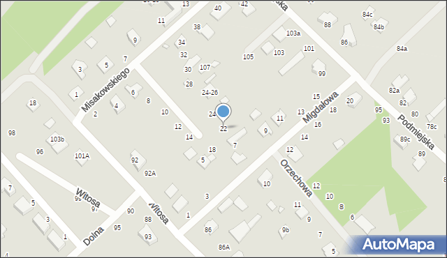 Żyrardów, Misakowskiego Stanisława, 22, mapa Żyrardów