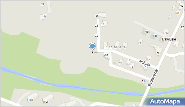 Żywiec, Michała, 7, mapa Żywiec