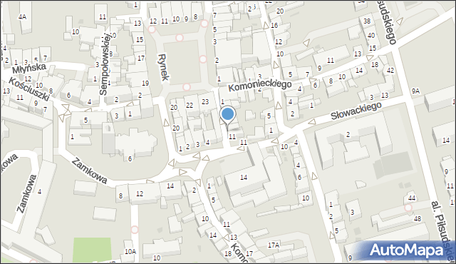 Żywiec, Mickiewicza Adama, 7A, mapa Żywiec