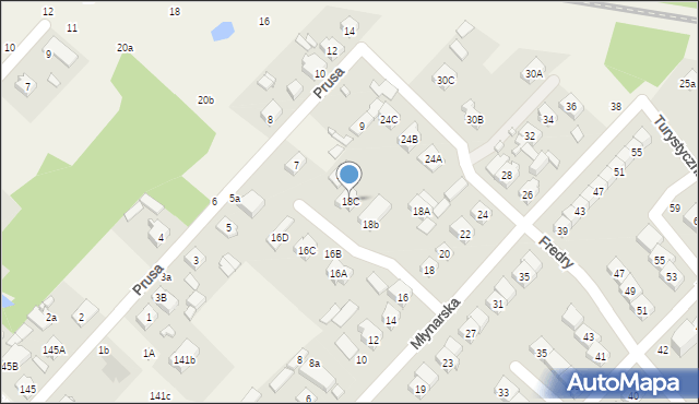 Andrespol, Młynarska, 18C, mapa Andrespol