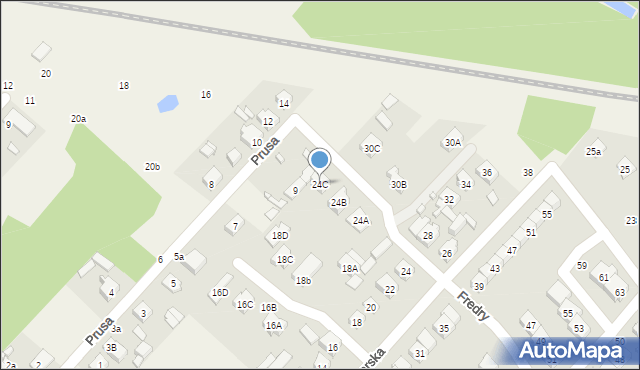 Andrespol, Młynarska, 24C, mapa Andrespol