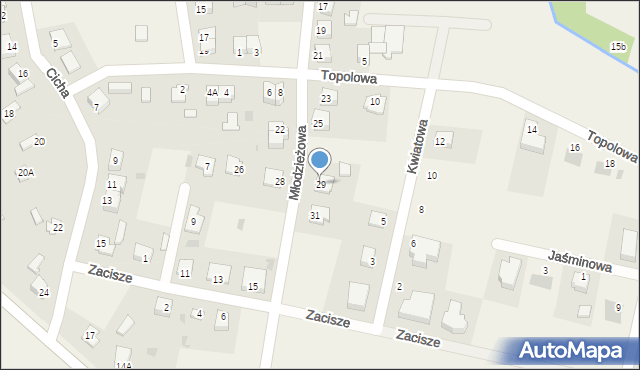 Baboszewo, Młodzieżowa, 29, mapa Baboszewo
