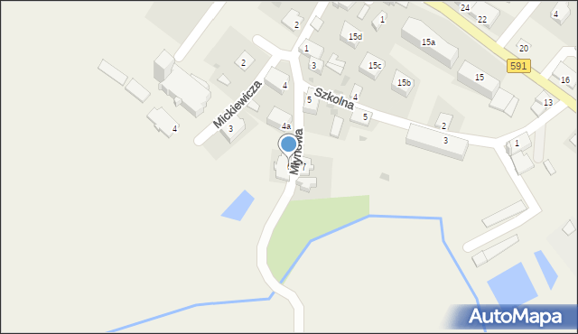 Barciany, Młynowa, 6, mapa Barciany