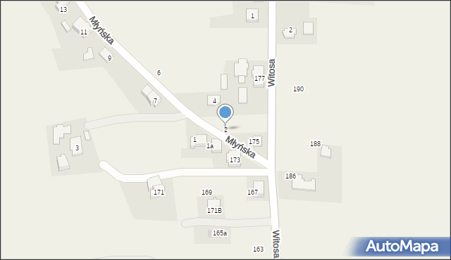 Bestwina, Młyńska, 2, mapa Bestwina