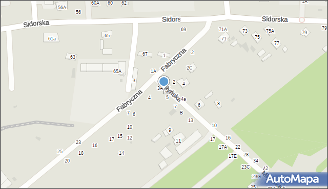 Biała Podlaska, Młyńska, 3C, mapa Białej Podlaskiej