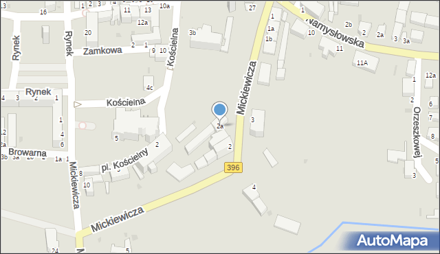 Bierutów, Młyńska, 2a, mapa Bierutów