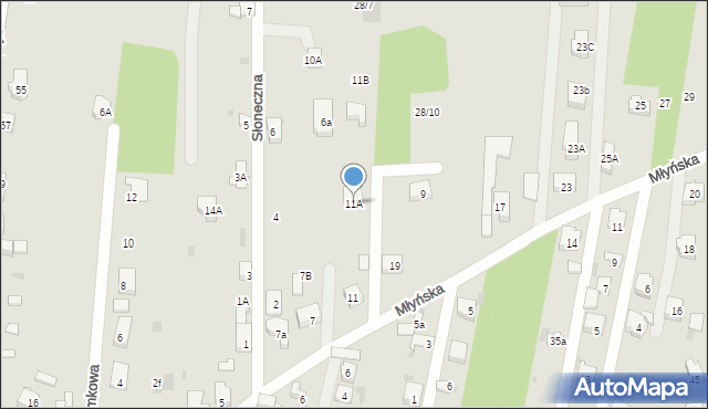 Blachownia, Młyńska, 11A, mapa Blachownia
