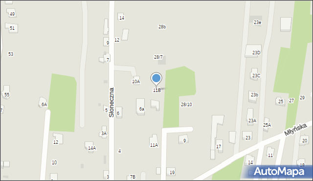 Blachownia, Młyńska, 11B, mapa Blachownia