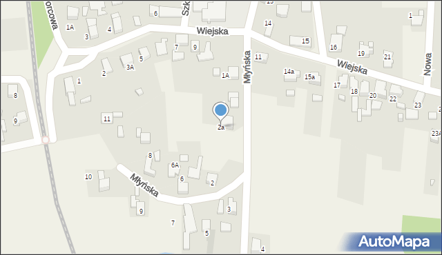 Bluszczów, Młyńska, 2a, mapa Bluszczów