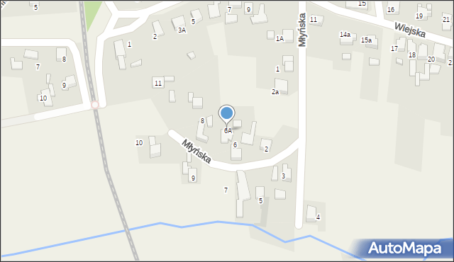Bluszczów, Młyńska, 6A, mapa Bluszczów