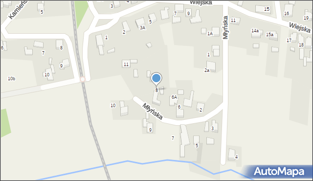 Bluszczów, Młyńska, 8, mapa Bluszczów