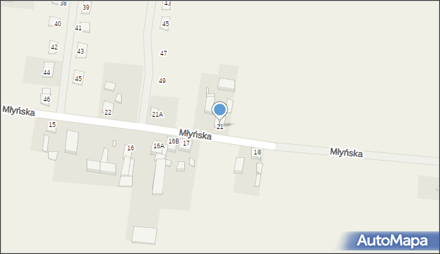 Bolewice, Młyńska, 21, mapa Bolewice
