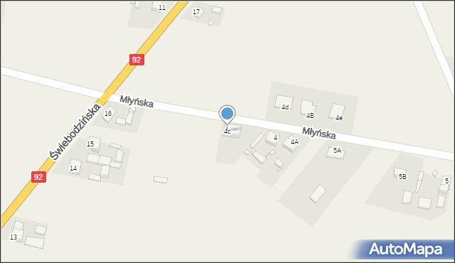 Bolewice, Młyńska, 4c, mapa Bolewice