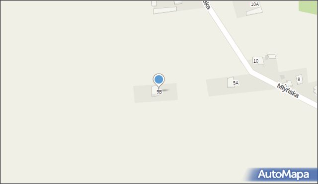 Borkowo Kościelne, Młyńska, 5B, mapa Borkowo Kościelne