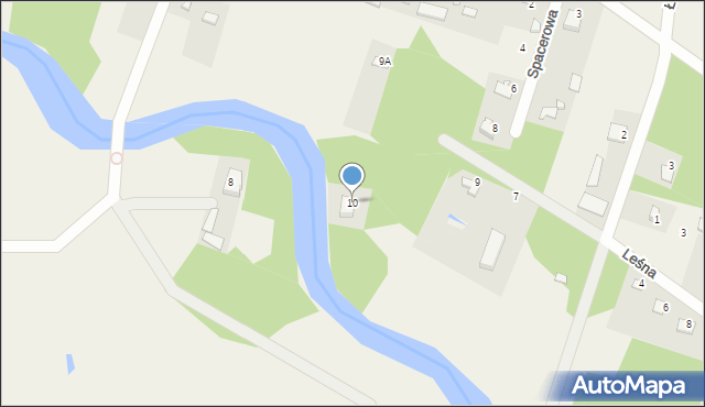Borzychy, Młynarska, 10, mapa Borzychy
