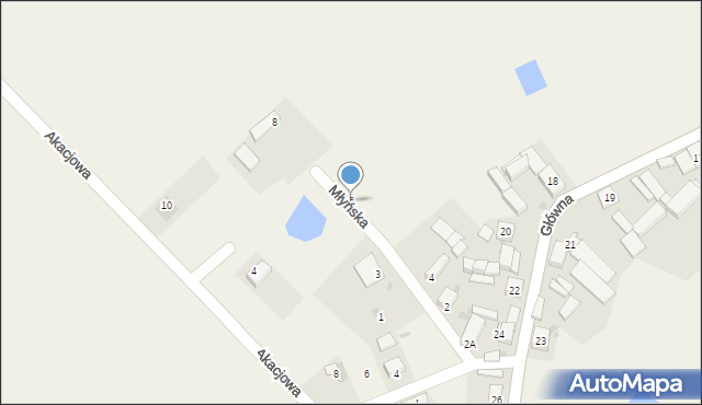 Boszkowo, Młyńska, 6, mapa Boszkowo