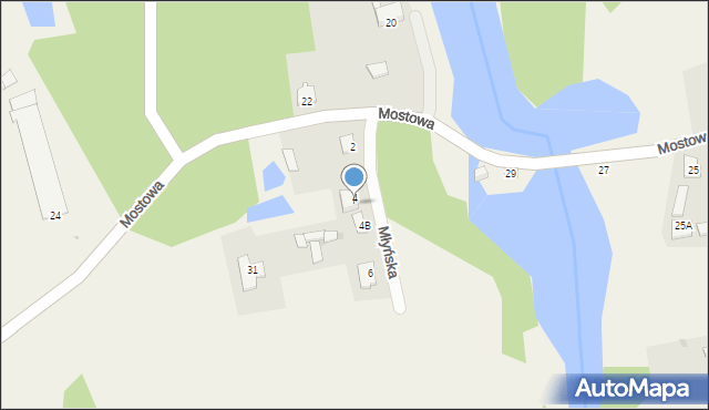 Brudnice, Młyńska, 4A, mapa Brudnice