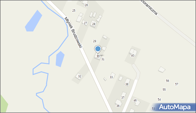 Brudzów, Młynek Brudzowski, 30, mapa Brudzów