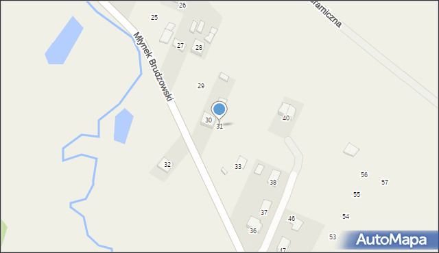 Brudzów, Młynek Brudzowski, 31, mapa Brudzów