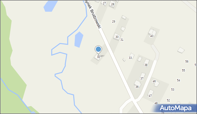 Brudzów, Młynek Brudzowski, 32, mapa Brudzów